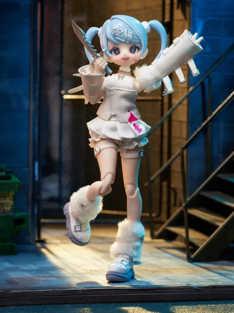 Eve Lynna Mjd Blind Box Doppelseitige Killer Serie Desktop Gelenk Action Figur Bewegliche Gelenke Ball Desktop Dekoration