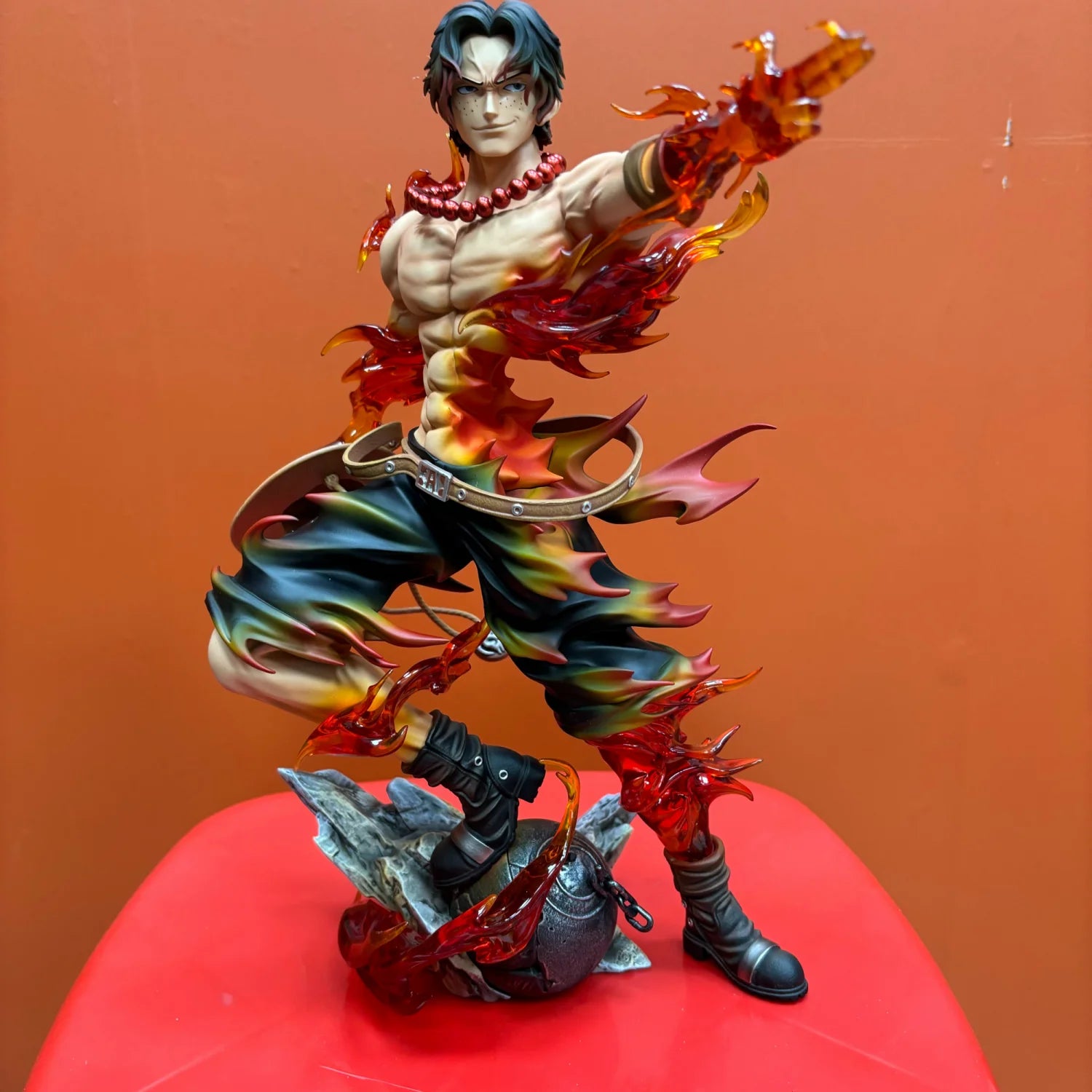 One Piece Figure Ace Figures Portgas·D· Ace Action Statue Pvc Gk Model Collection Doll Desktop Decoration Toys Birthday Gift