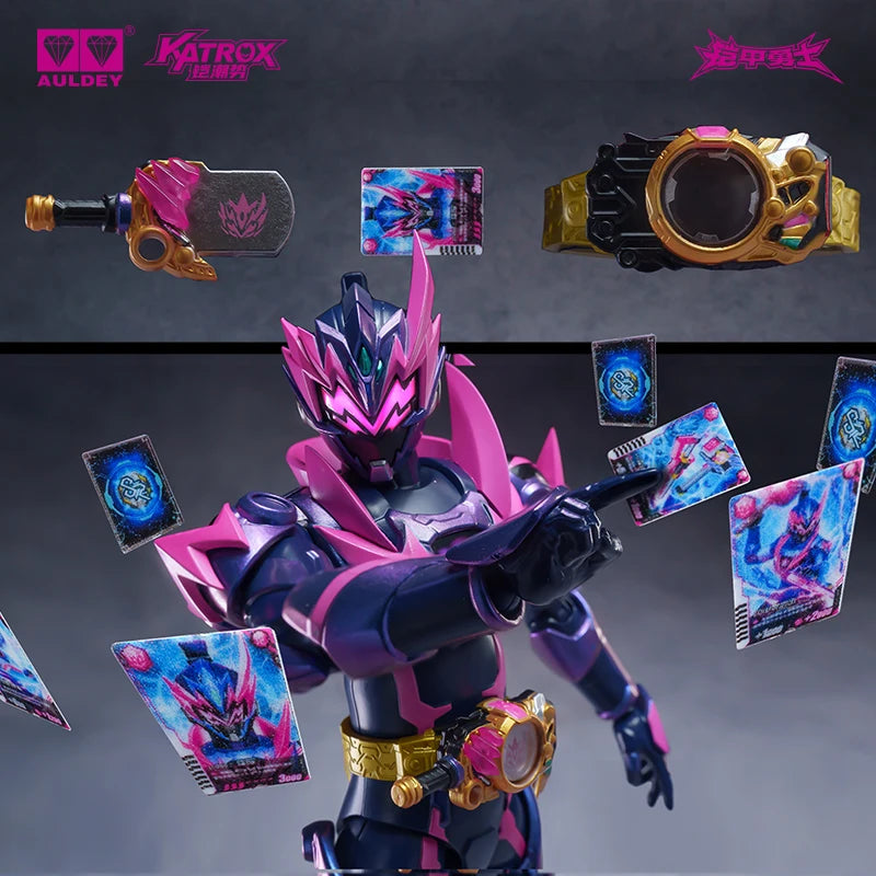 AULDEY Armor Hero Xingyao Kaihun Series Tingyao Armor Finished Movable Model Doll,Fine Detail Carving/Stable Base,ABS