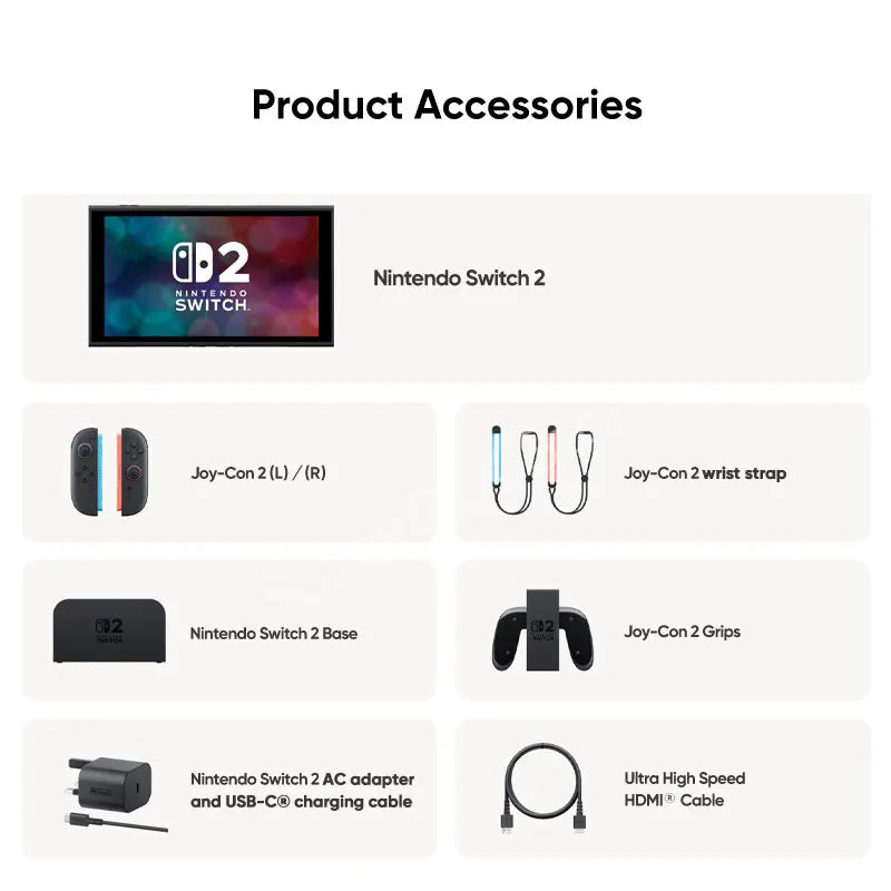 Nintendo Switch 2 Game Console NS2 7.9-inch LCD 1080P 120Hz Display Joy‑Con2 Handle Console Stable TV Mode Video Gaming Console