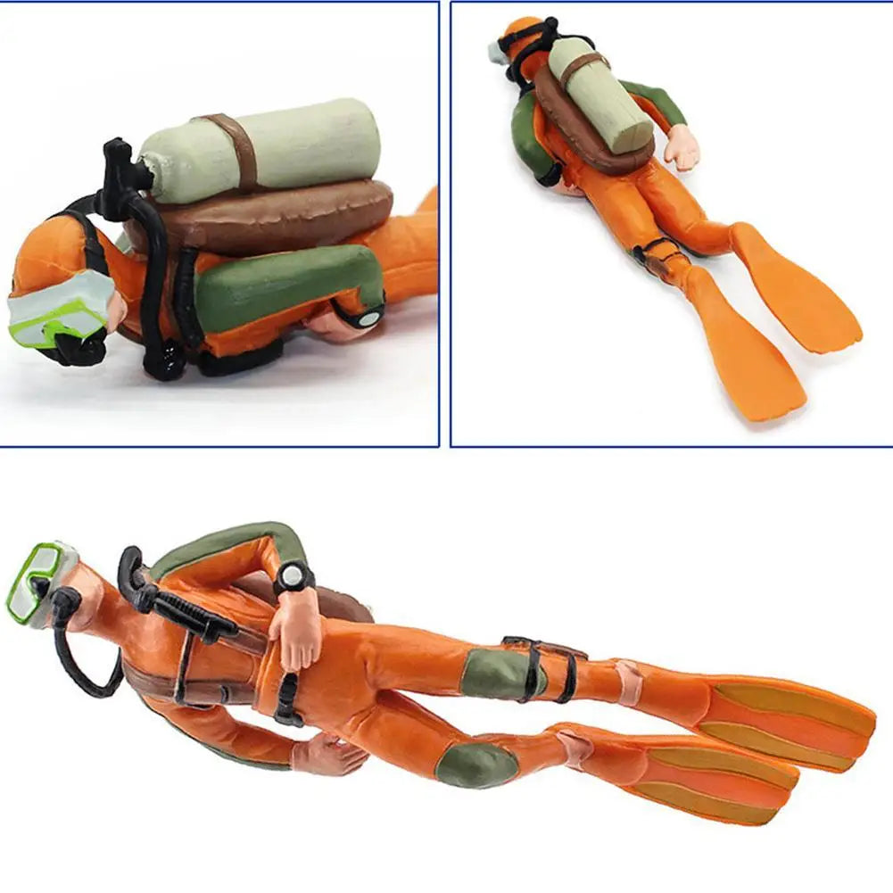 Miniature Diver Figurines Models Ornaments Diving Enthusiast People Mini Swimmers Figurines Plastic Diver Toy Figures Room Decor