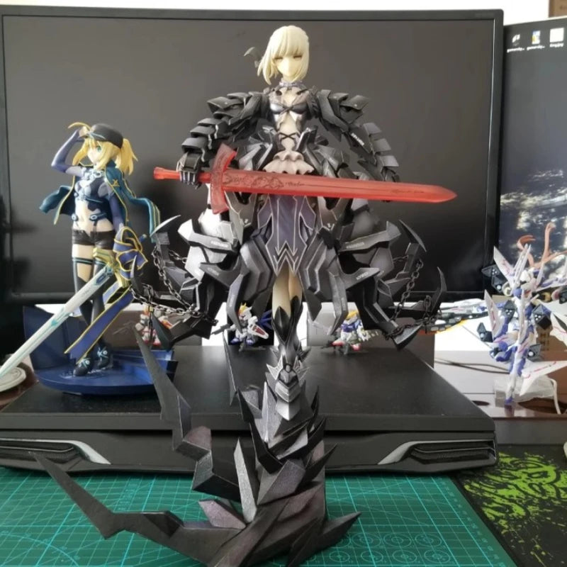 23cm Fate/Stay Night Black Sabar Huke action figure Handmade Sculpture Doll Desktop Model Ornaments collection Gift toys