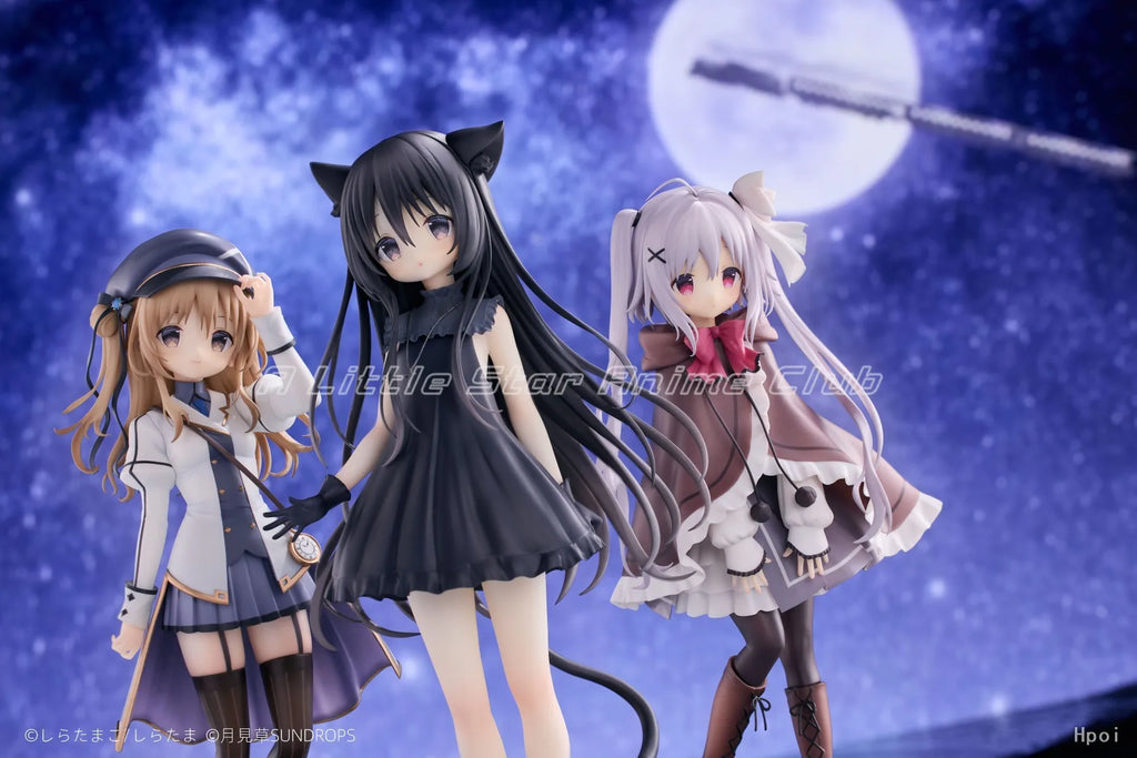 Original SUNDROPS Hoshizora Tetsudou To Shiro No Tabi Karuha/Noir/Neri 1/7 Collection Anime Figures Toys