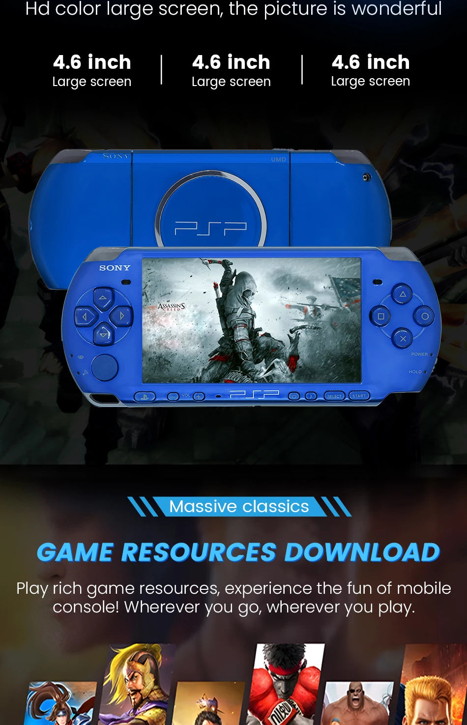 Original Sony psp 3000 Handheld Game Console (PSP-3006) psp sony 3000 PlayStation PSP3000 Game Console (Including games)