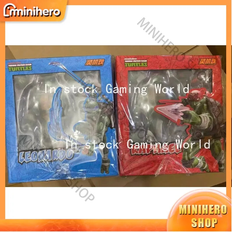In Stock Teenage Mutant Ninja Turtles Raphael & Leonardo 1/12 Scale Action Figure Ninja Turtles Collectible Toy