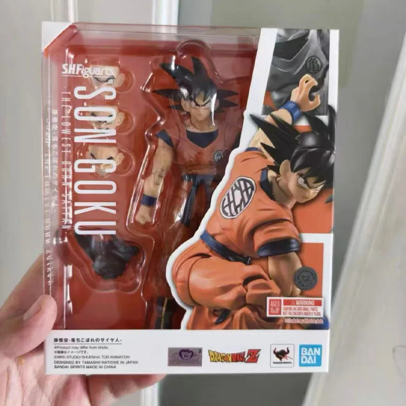 Brand new In Stock BANDAI Original Box Figuarts DRAGON BALL THE LOWEST BOAN SATYAN SON GOKU Action Figure Model Toy Gift for Kid