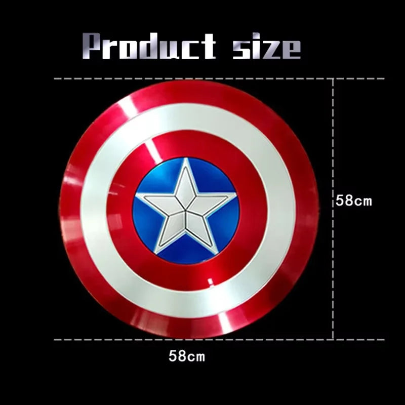 58cm Hot Movie Avengers 4 Captain America Shield 1:1 Cosplay Outdoor Toy Plastic Action Props Home Decoration Boys Birthday Gift
