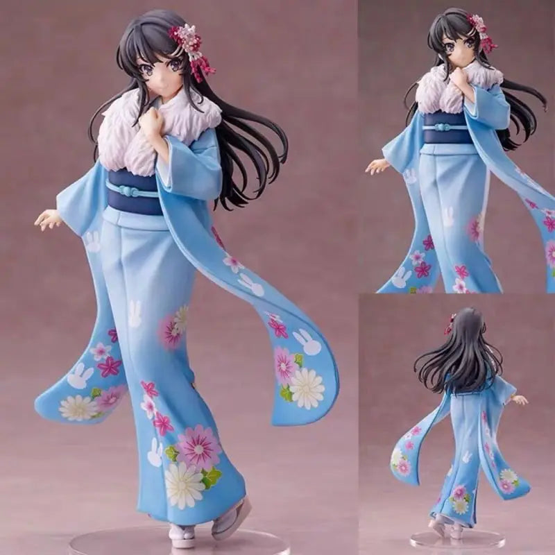 Mai Sakurajima Kimono action Figure In Stock Rascal Does Not Dream of Bunny Girl Senpai Anime Collectible Desktop Decor Gift