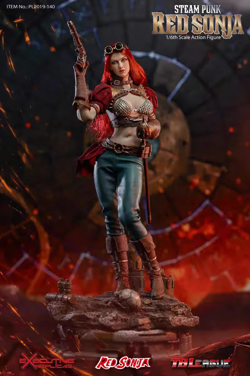 【MT】Original TBLeague PL2019-140B Queen's Divine Sword STEAM PUNK RED SONJA 1/6 Action Figure Toy