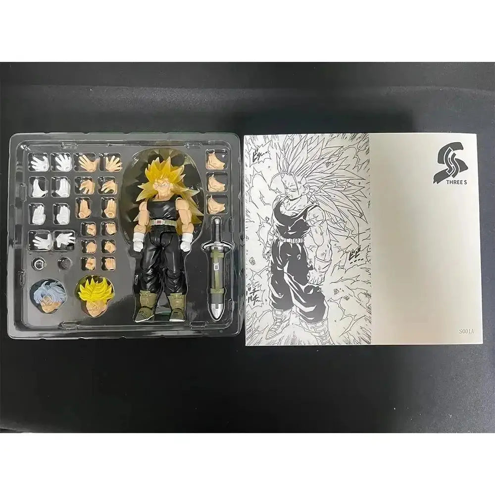 Fixed Version SSS Studio Dragon Ball Trunks Ssj3 S.H.F Figures SHF Dragon Son Super Saiyan 3 Anime Action Figure Toy Model Toy