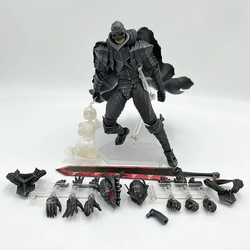 21cm Berserk Skull Knight Anime Figure Dokuro no Kishi Action Figure Guts Berserker Armor Figurine Collectible Model Doll Toys