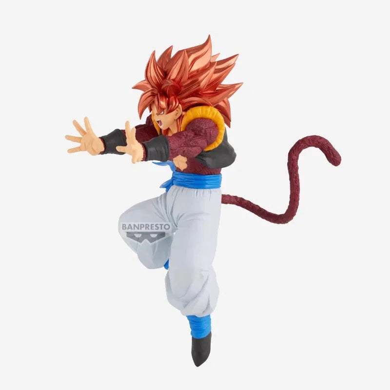Bandai Original Banpresto Dragon Ball GT Bos Super Saiya 4 Gogeta PVC Anime Actionfigur Modell Sammlerspielzeug