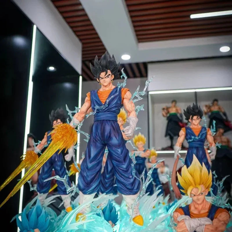 Dragon Ball 40cm Anime Figure JT Vegetto Perimeter PVC Model Scene Glow Statue Desktop Decoration Ornaments Birthday Gifts Toys