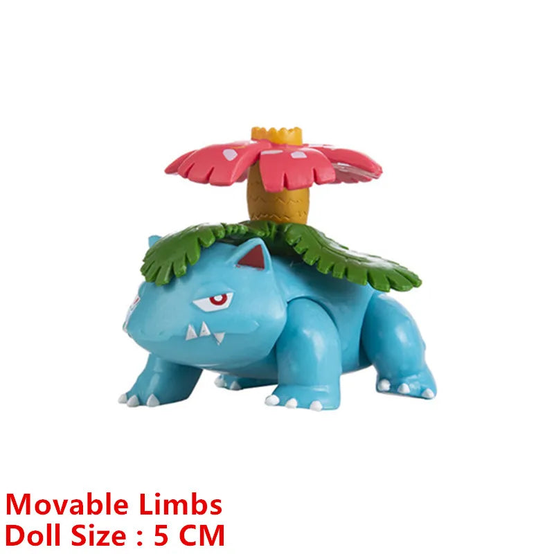 3-7 Cm PokemonCartoons Anime Figure Pikachu Mew Snorlax Charmander Cosplay Collection Pet Pocket Monster Action Model Toy Gifts