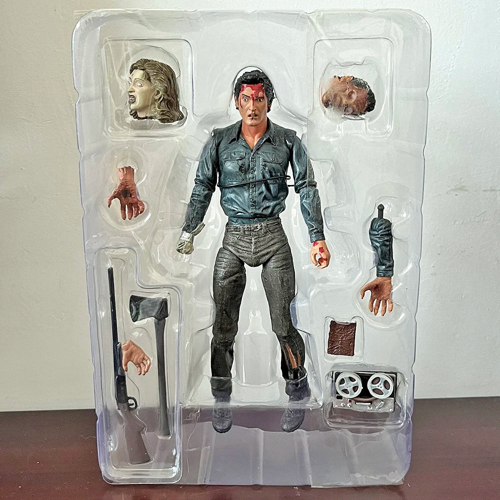 NEW NECA Ash Evil Dead 2 Dead by Dawn Figure Ash Evil Eligos Classic Terror Action Model Toy Horror Christmas Birthday Gifts