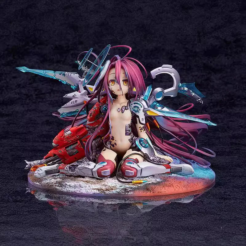 13cm No Game No Life: The Movie Version Shuvi (S2) Seated Pose Version Anime Figure Model Statue Collection Desktop Decoration