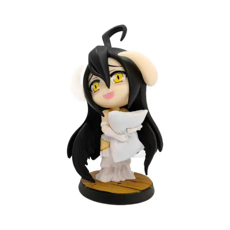 12cm Anime Overlord Pillow Albedo Q Version Figure Pvc Action Figure Pvc Model Doll Collection Decoration Kid Birthday Toy Gift