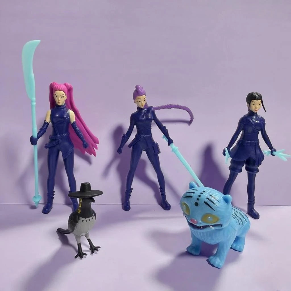 5 Teile/satz Anime Filme Kpop Figur K-Pop Dämon Tiger Figur Spielzeug Schreibtisch Dekor Statuen Ornament Kid