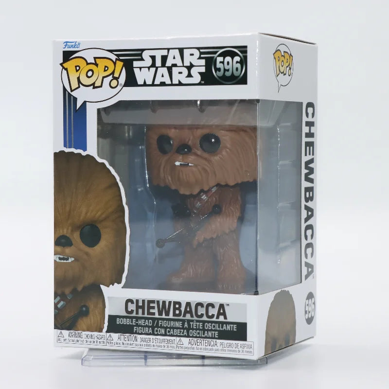 Original Funko Pop Star Wars Chewbacca #596 Action Figure Vinyl Figure Figurine Model Toy Gift Collectible Doll Decoration