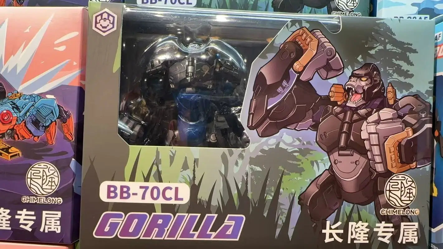 【 In Stock 】 New Genuine Beast Box Chimelong Gorilla Supernova Genuine Transformation Toy Mobile Model Handmade Ornament Gift