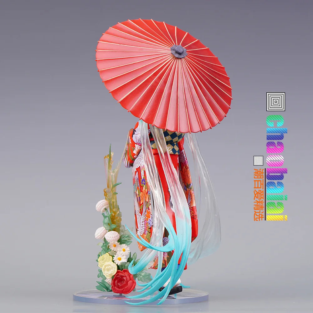 Hatsune Miku Anime Kimono Stronger Miku girly girl Kawaii Beautiful Statue Figure Toys Birthday Gift