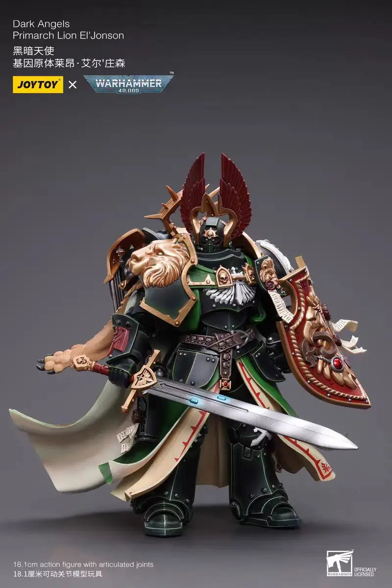 【MT】JOYTOY Warhammer 40K Dark Angels Primarch Lion El Jonson 1/18 Action Figure Toy Collection Model