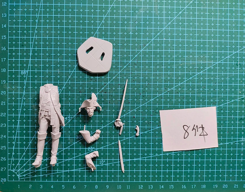 Resin soldier  1/24 75mm    ANCIENT SOLDIER fantasy MAN stand  Model Unassambled Unpainted  Figure Building Kit