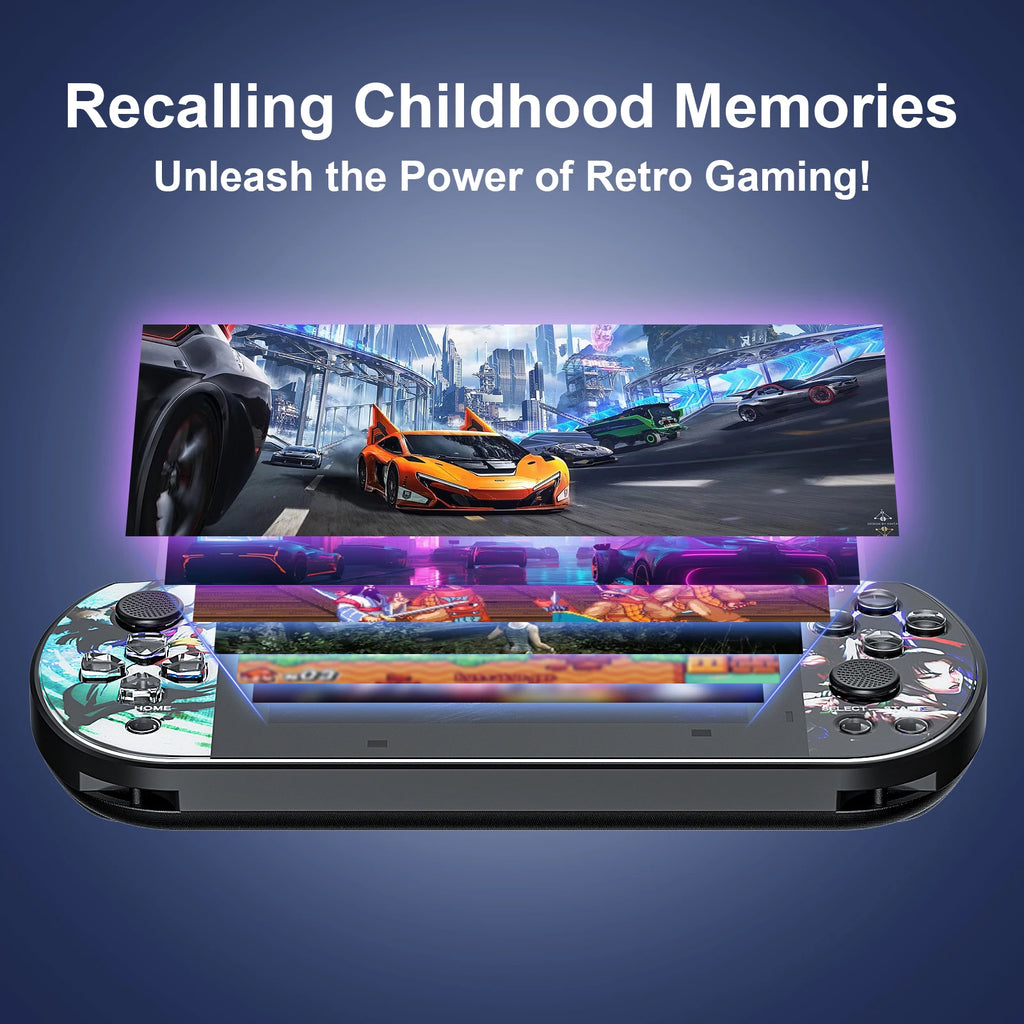 Q3 4.3inch Handheld Game Console IPS Screen Video Game Player HD Game Console Built-in 10000 Games For GBA GBC NES GBC