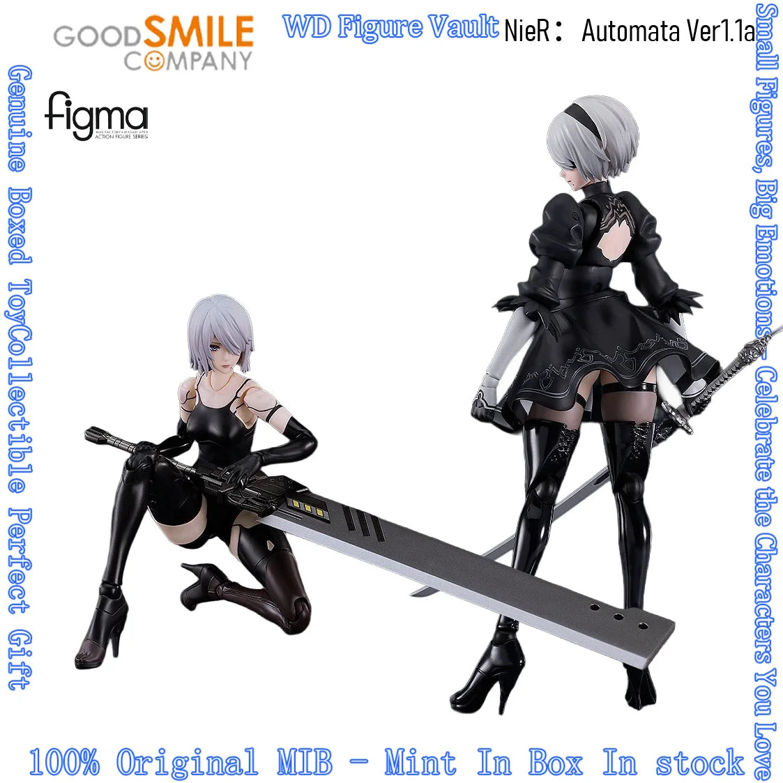 In stock GSC  NieR:Automata Ver1.1a figma A2  Yorha No. 2 Type B figma#649 643 Figures Anime Model Genuine Boxed ToyS Gift