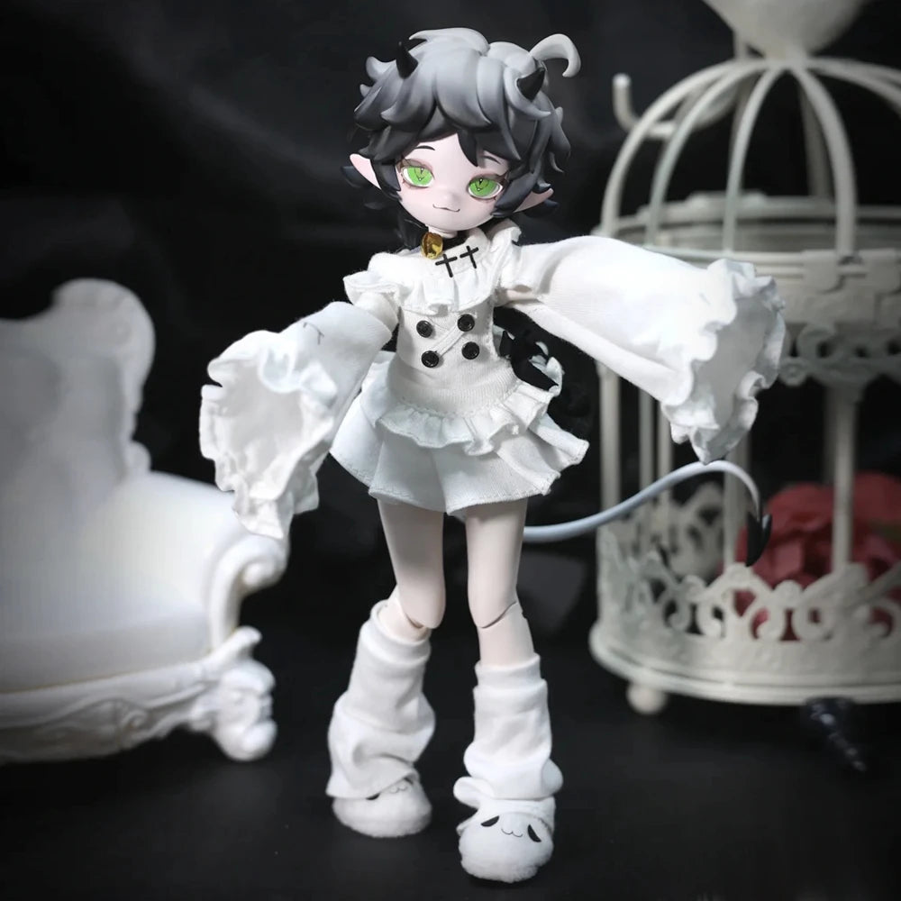 In Stock Genuine Devil'S Horns Blind Box 1/8 Movable Doll Ornament Creative Trendy Toy Exquisite Doll Boys Girls Gifts