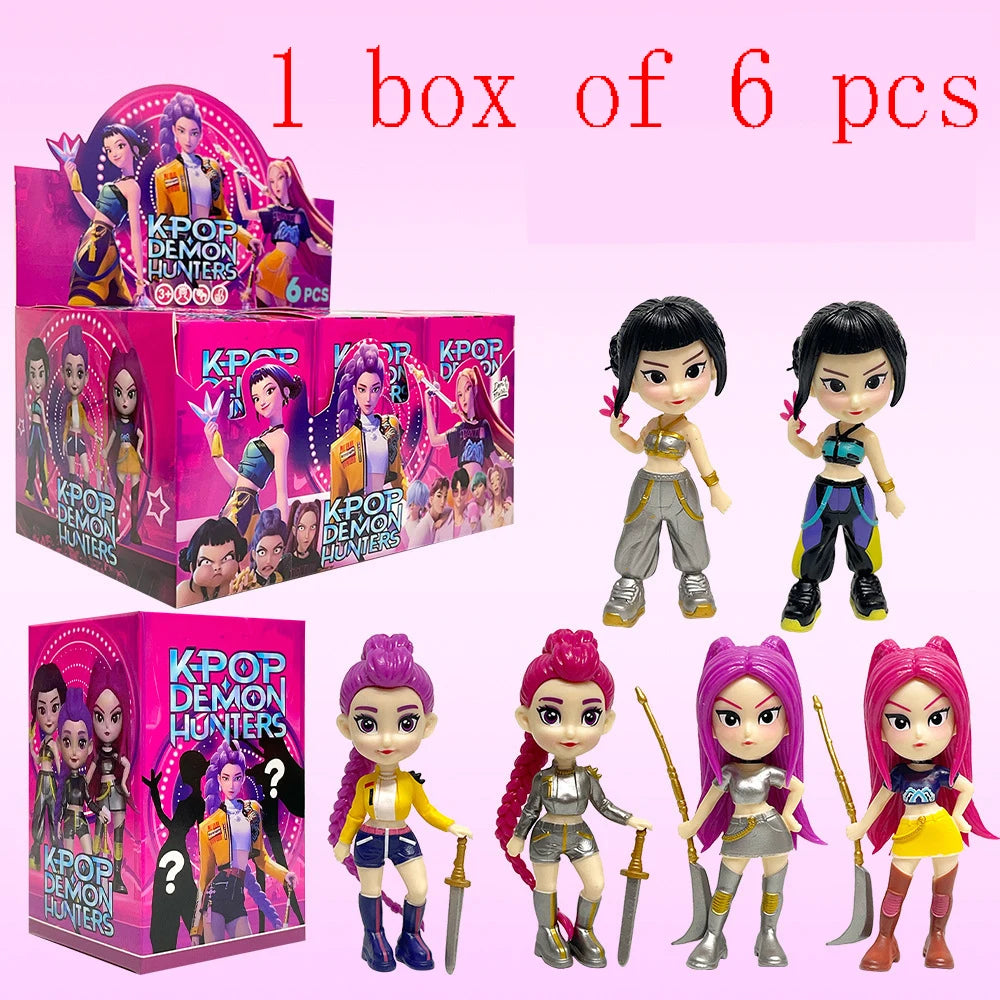 New Cute Kpop Demon Hunters Figure Model Toy Pvc Cartoon Gaming Peripherals Desk Decoration Collection Figures Model Toyfor Kid