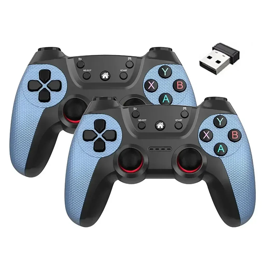 2PCs Wireless Controller For PC Wireless Game Controller Hand Joystick For Television Computer Androids PC Controller Remote