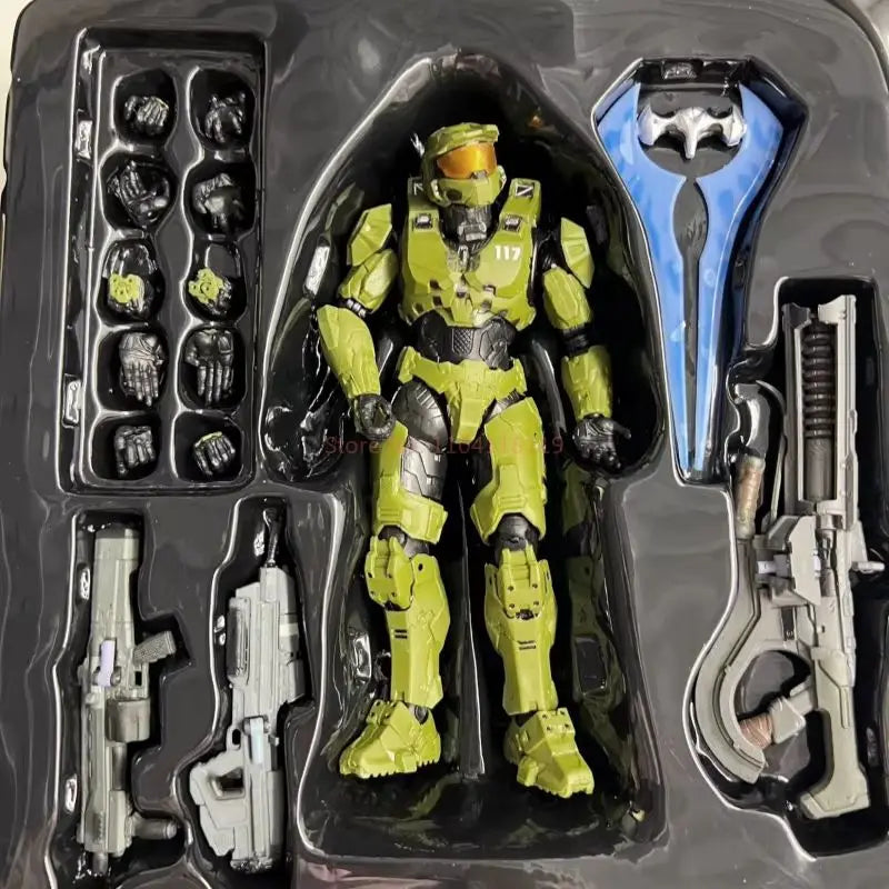 Sentinel Master Chief 18cm PVC Action Figure Anime Collection Model Mjolnir Mk VI SV Movable Doll Toys for John117 S117