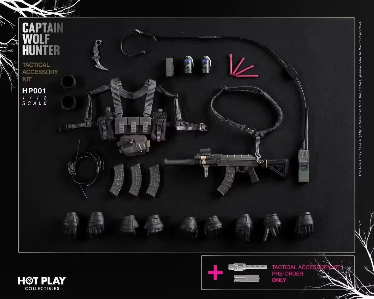 In Stock HOT Resident Evil 1/12 Scale Chris Redfield Wolf Hunter Captain Action Figure Joint Movable Anime Collectible Model Toy