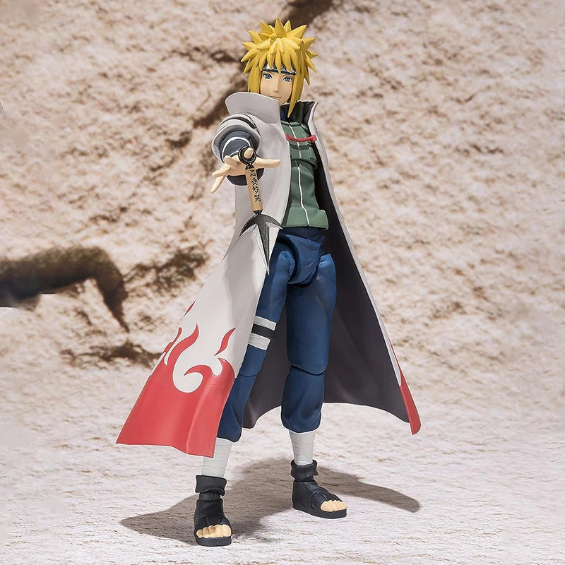 Shf Naruto Shippuden Figures Yondaime Hokage Namikaze Minato Action Figure PVC Collection Hatake Kakashi Movable Model Toys Gift