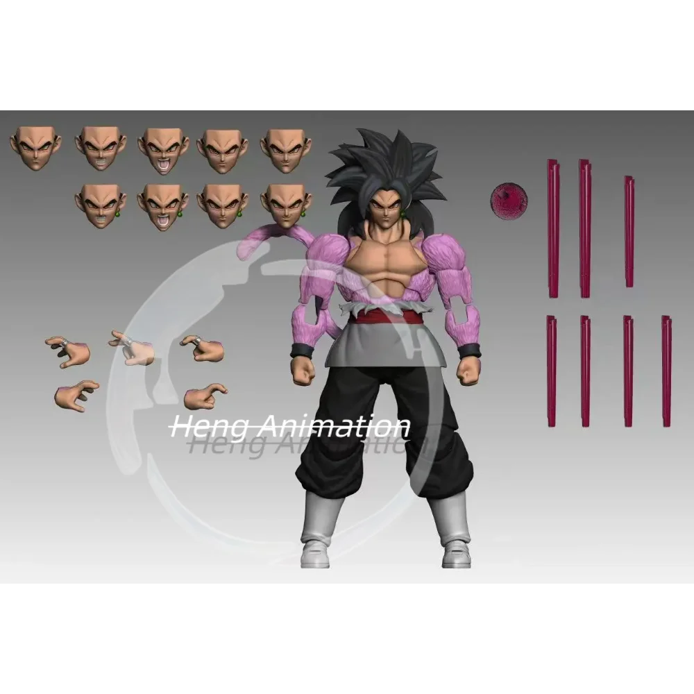 Black Hole Model Super Saiyan Super Five Goku White Hair Super Four Goku Black Hair Can Activity 1/12 SHF Dragon Ball Figure
