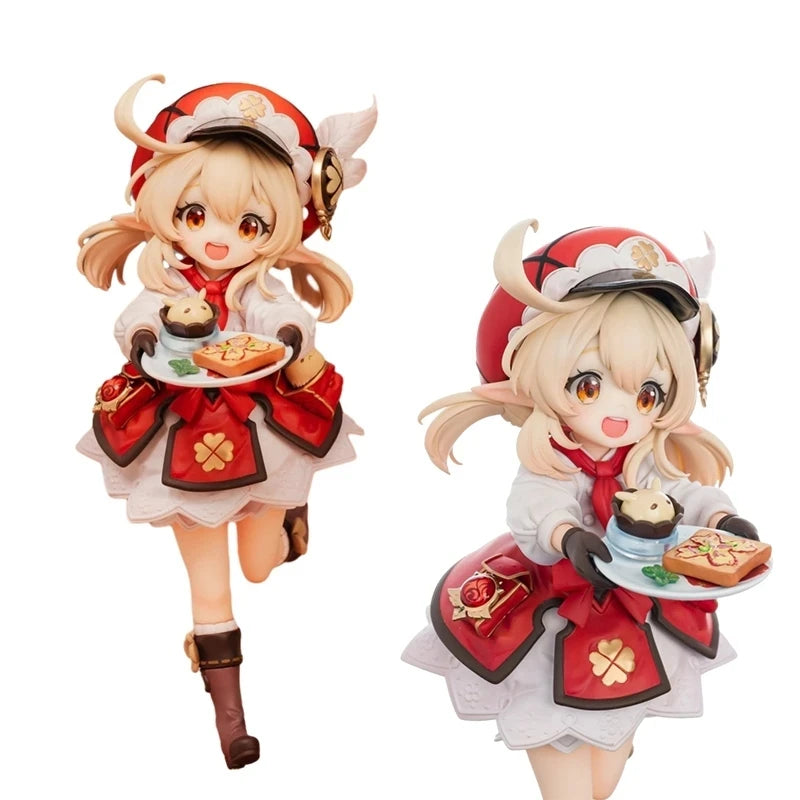 Anime Klee Xiao Figur Spiel Genshin Impact 17CM PVC Sitzend Rote Huttasche Ornamente Modell Kinderspielzeug Puppensammlung Ornamente Geschenk