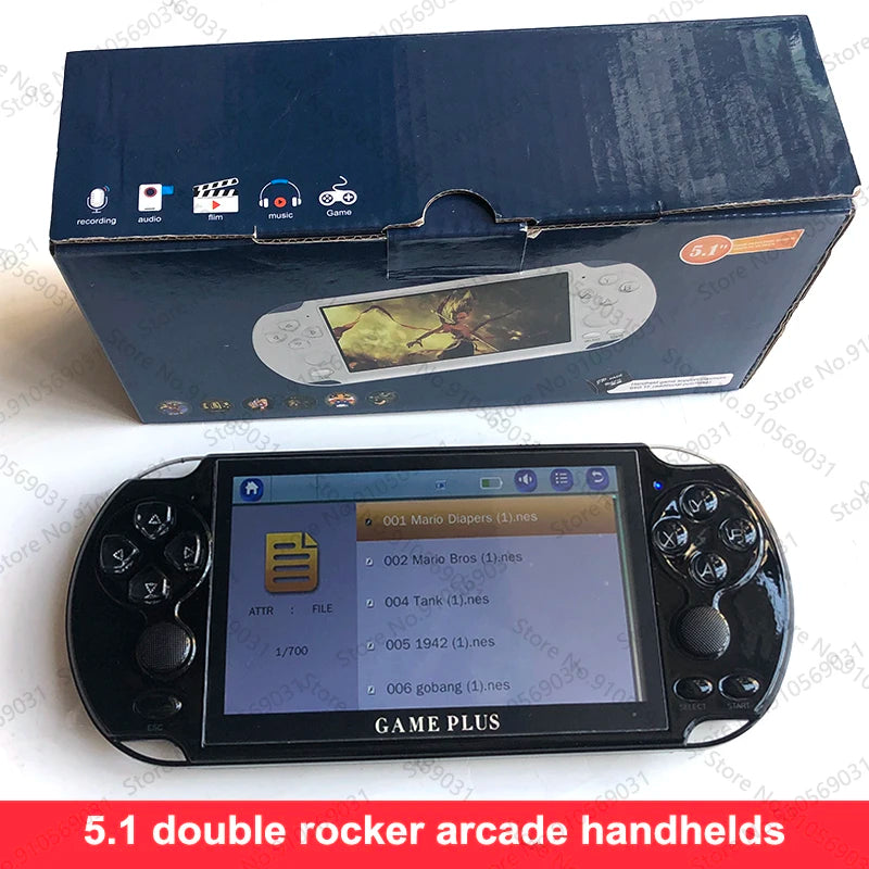 5.1 inch 8GB X9 handheld game player Video Game Console Player for psp