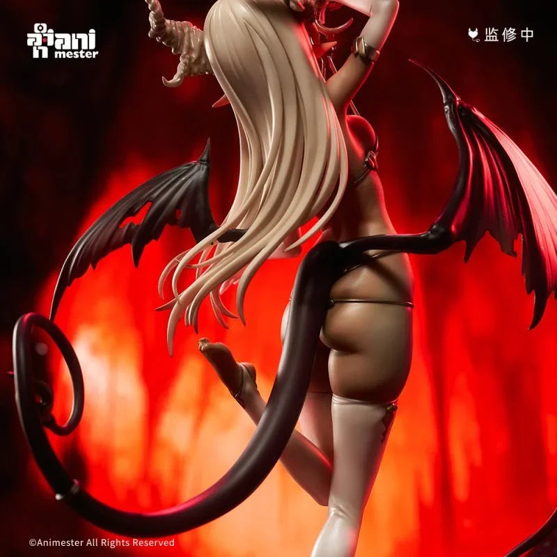 Original Animester 1/7 Little Devil Moemoeko 29cm PVC Hentai Anime Actionfigur Modell Sammlerstück Ornament Spielzeug