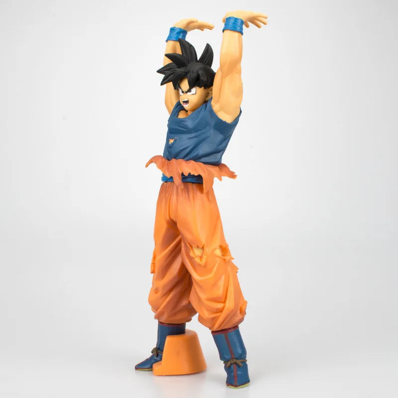 24CM Cartoon Anime Dragon Ball Super Saiyan Son Goku Kakarotto Spirit Bomb Action Figure Pvc Model Collection Toys Gifts