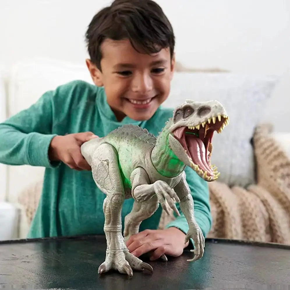 Jurassic World Indominus Rex Dinosaur Toy with Lights, Sounds & Motion, Camouflage 'n Battle I-Rex Jurassic Park Dinosaurs Toys