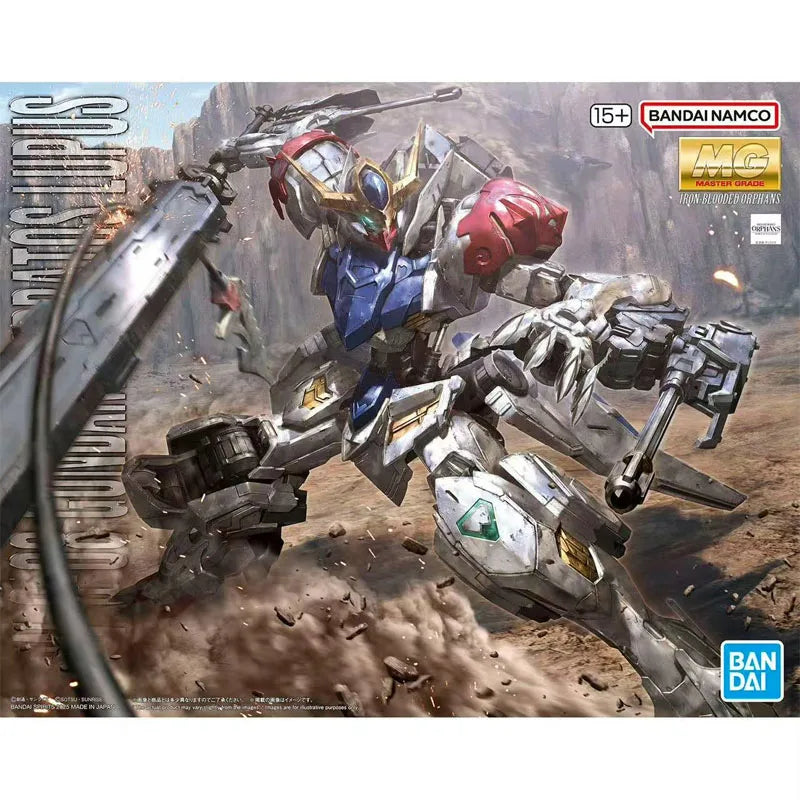 Low price In Stock BANDAI Original Box MG 1/100 GUNDAM BARBATOS LUPUS Action Figure Model Toy Gift for Kid Foam Box Packaging