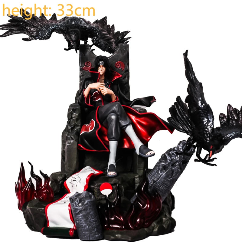 GK Naruto Kurama Chakra Mode Shippuden Anime Figurine Model Action Figure Sasuke Itachi Statue Collection Toy 35cm Kyuubi Figma