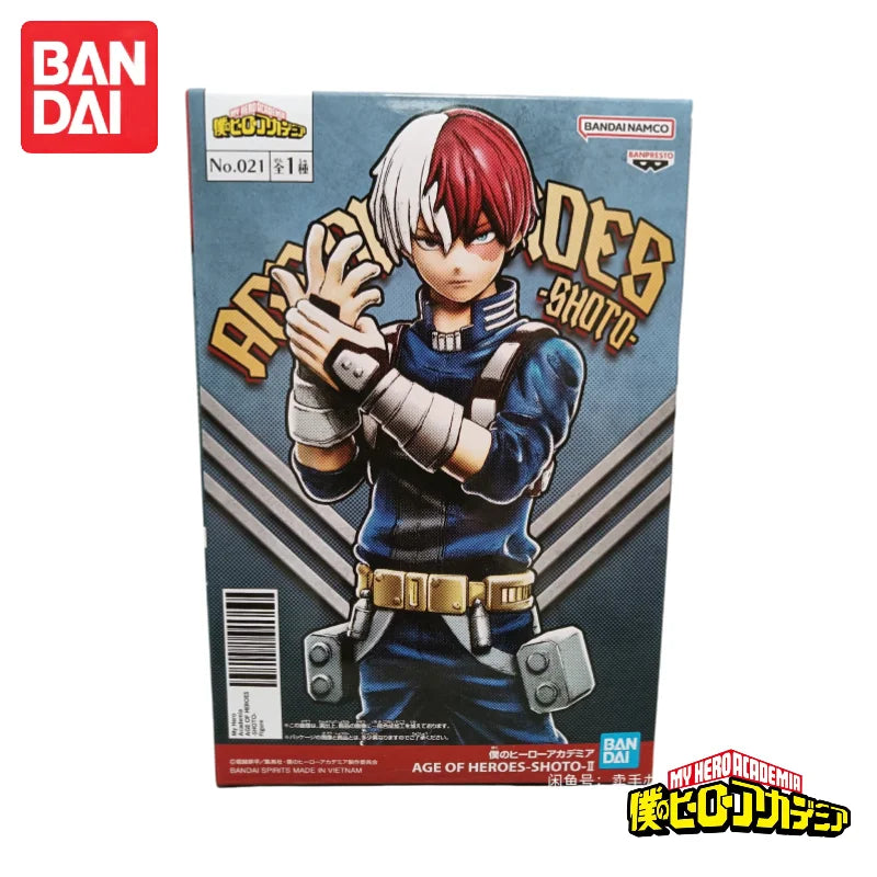 В наличност Bandai Banpresto My Hero Academia Todoroki Shoto 2 Age of Heroes Оригинална екшън фигурка Фигурка Орнаменти