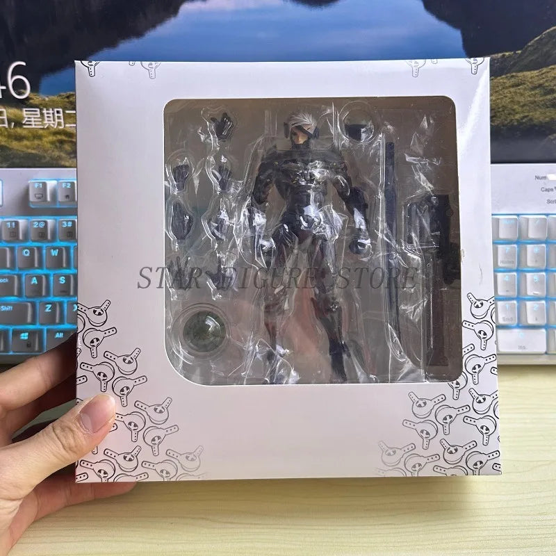 Kaiyodo Metal Gear Solid Raiden Action Figure PVC Movable Collection Revoltech Solid Snake Jack Figurine Model Toy Child's Gifts