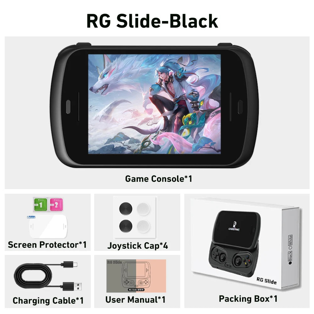 ANBERNIC RG Slide Handheld Game Console 4.7-inch LTPS In-Cell Display 1280*960 Screen Retro Video Game Player Android 13 5000mAh
