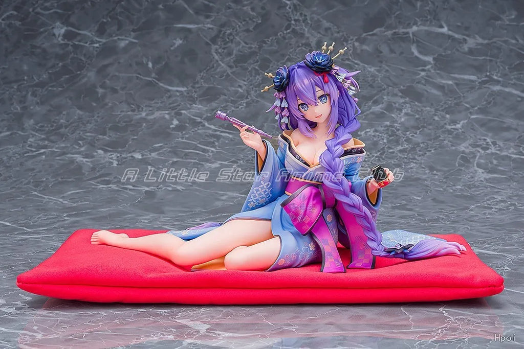 【Pre Sale】Original KADOKAWA KDcolle Hyperdimension Neptunia Noire/Neptune Girls' Hibiki Kimono 1/7 Model Collection Toy