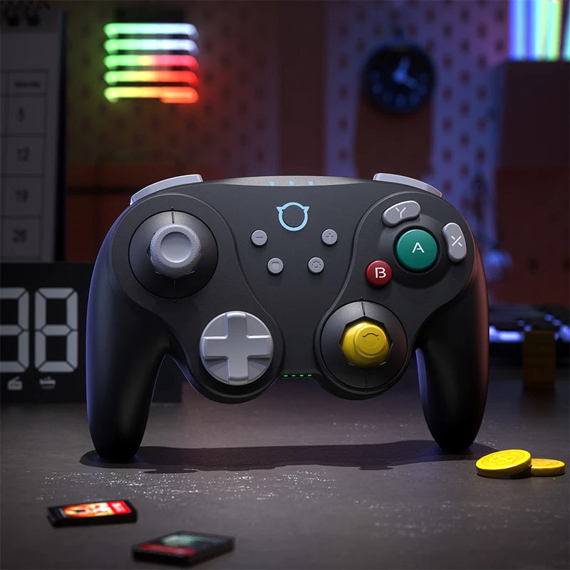 NYXI Warrior Black Wireless Bluetooth Game Controller Gamepad for Gamecube Wii Switch2 Switch OLED Switch Lite PC