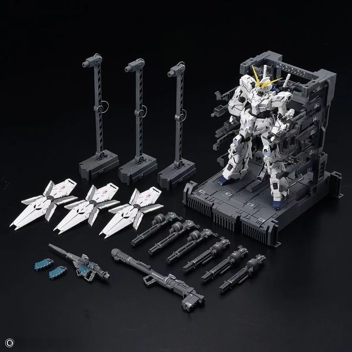 SHENSHOU 2202 Mgex Unicorn Ver.Ka 1/100 Rx-0 Assembly Plastic Model Kit Action Figure With Light Assembly And Maintenance Toys