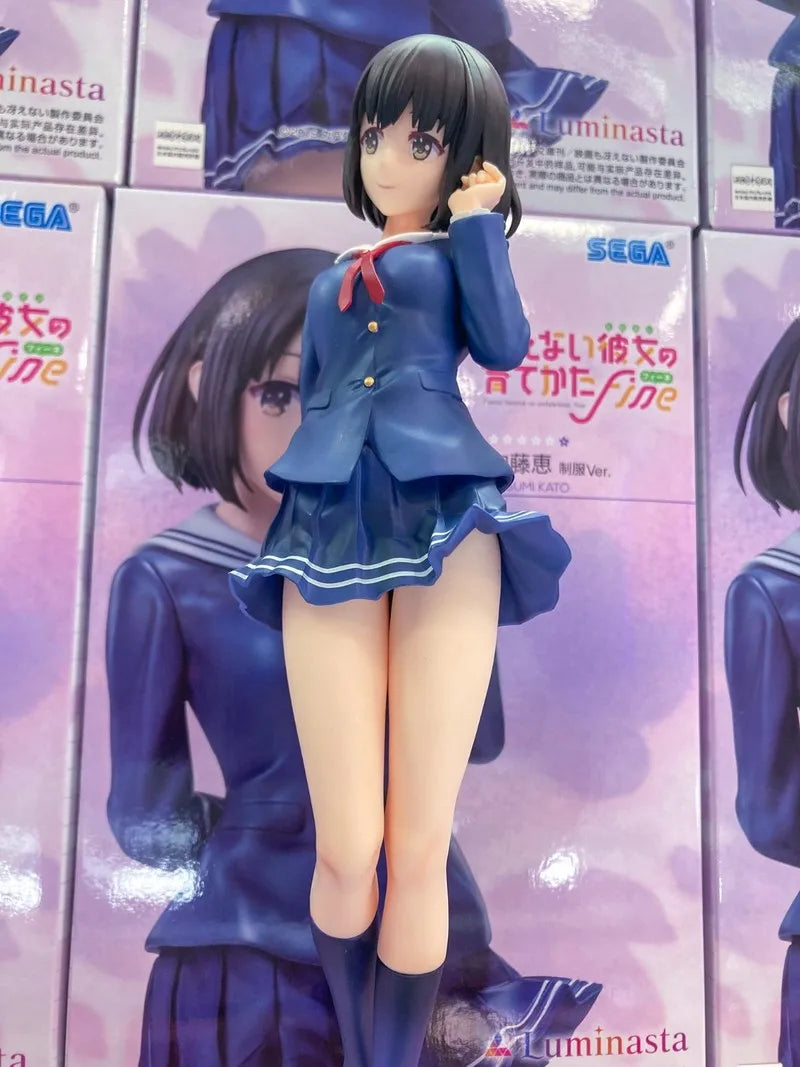 In Stock Genuine Sega Saekano -How To Raise A Boring Girlfriend Fine Luminasta Megumi Kato Uniform Ver. Model Toy Collectibles